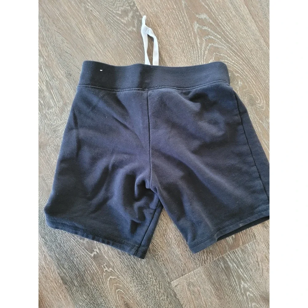 Justice Girls Black Knit Athletic Shorts Size 10 Drawstring Active Gym Dance #10